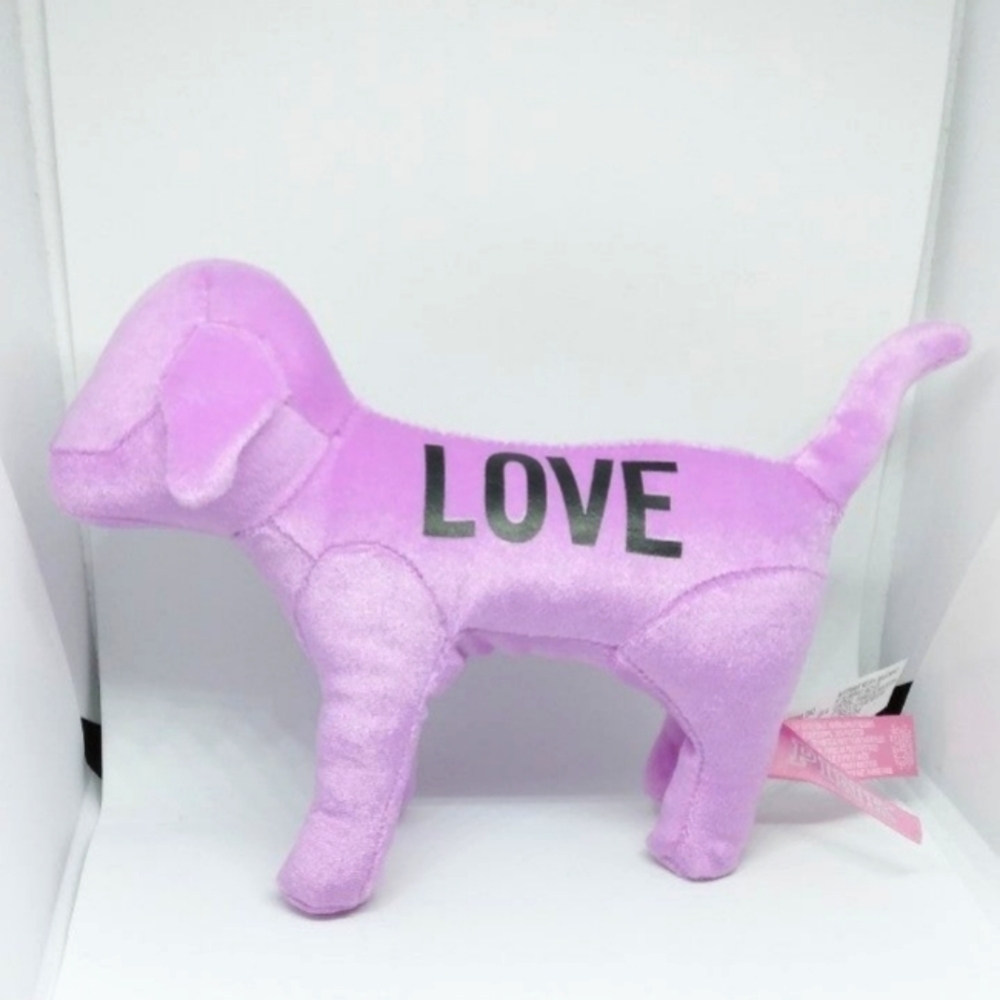 💗PINK Victoria’s Secret💗 PINK Plush Stuffed Dog (Purple)